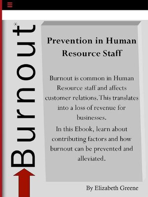 cover image of Prevention of Burnout in Human Resource Staff